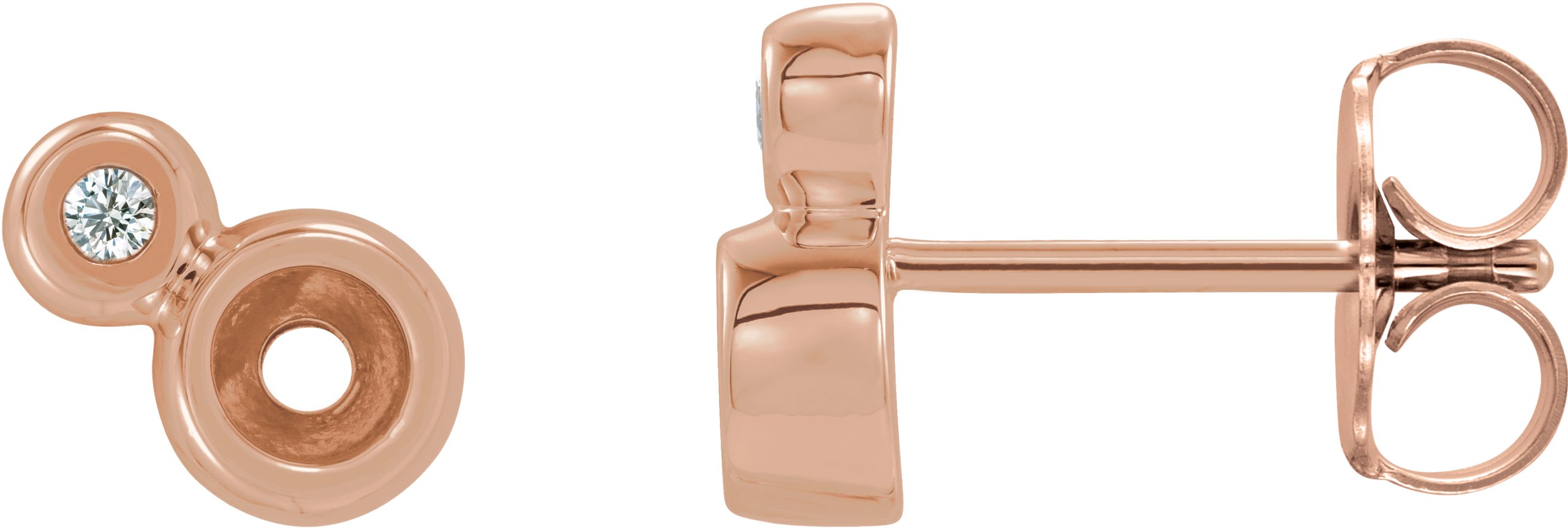 Accented Bezel-Set Earrings