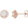 14K Rose .90 CTW Diamond Earrings Ref. 16685484