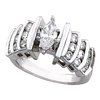 Diamond Semi Set Engagement Ring .75 CTW Round Side Diamonds Ref 867355