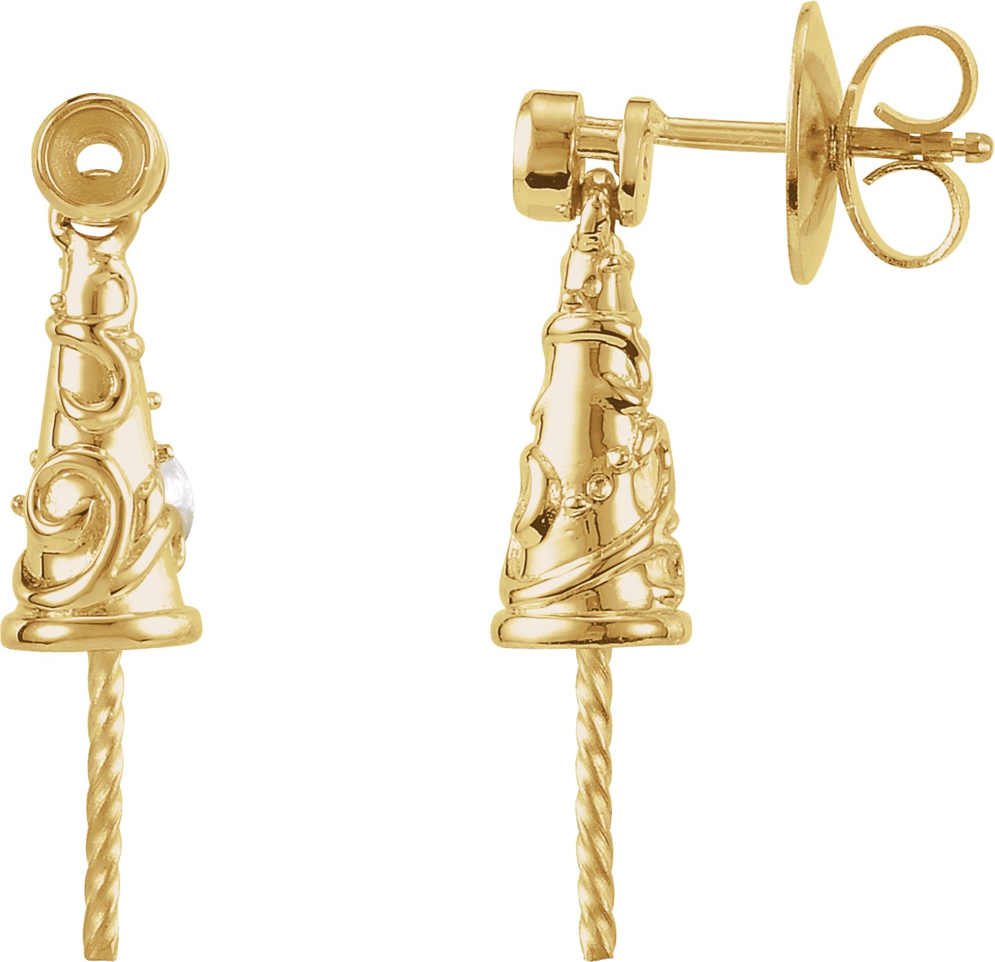 Sculptural Pearl Earrings