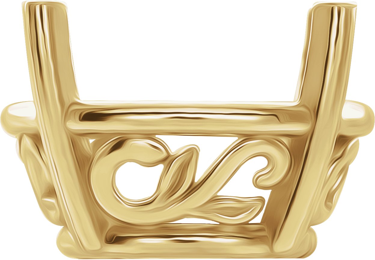 Laurel Scroll Basket Setting