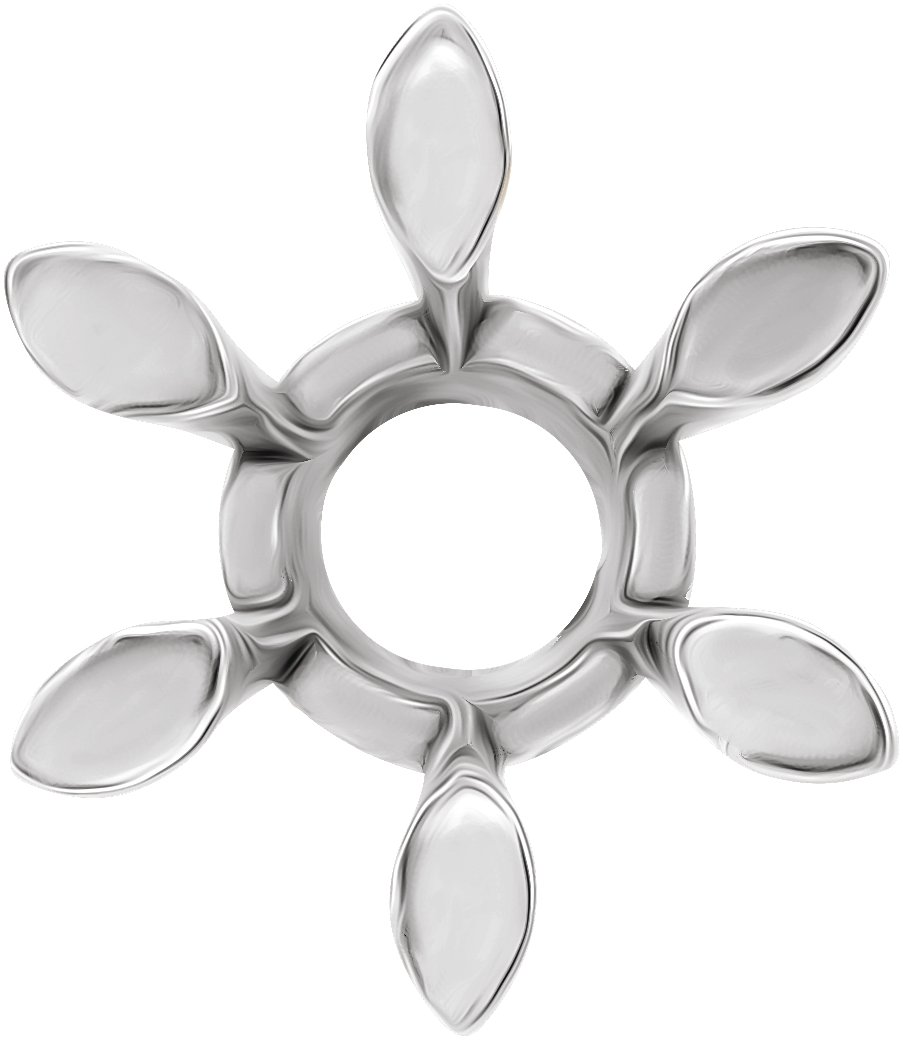 Round 6-Prong Solid Base Setting