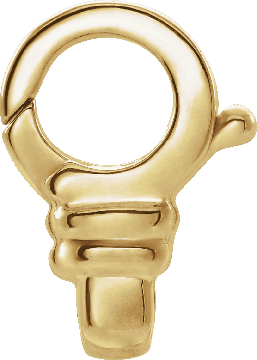 14K 18K White Or Yellow Gold Fancy Retro Modern Lobster Claw Clasp 11