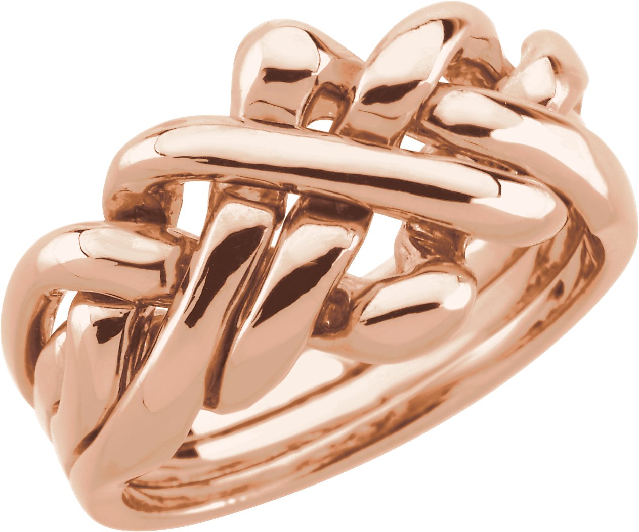 Puzzled Standard-Fit Band – 14K Rose Gold
