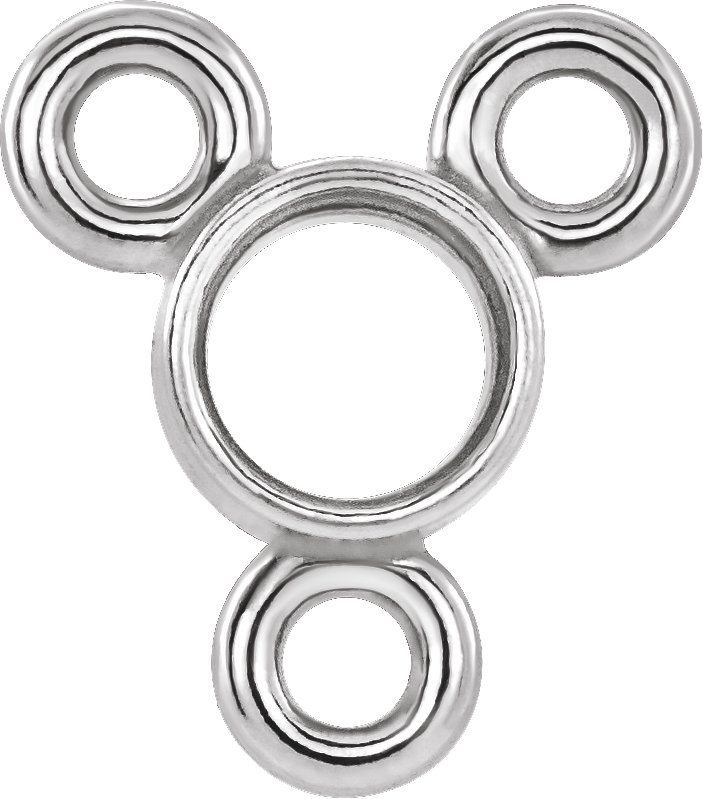Round Bezel-Set Necklace Center