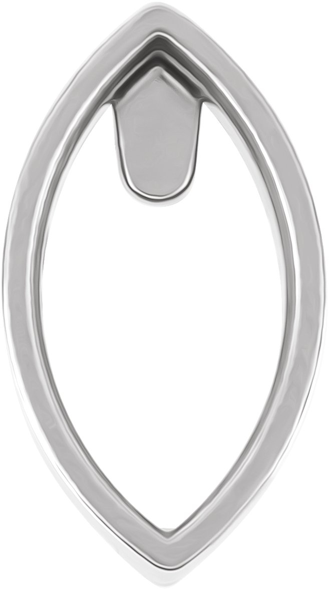 Bezel-Set Low Cabochon Earring Setting