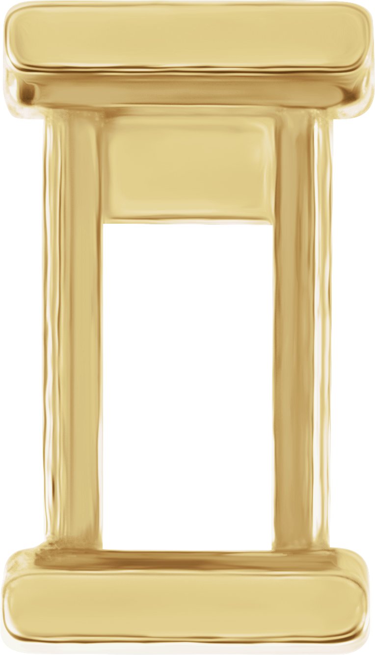 Emerald Channel-Set Earring Setting