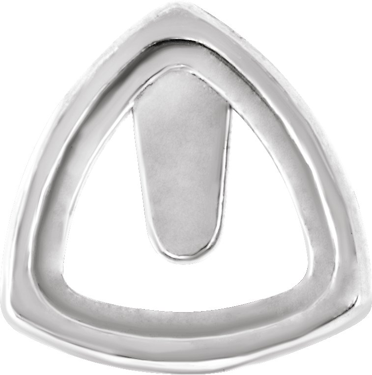 Trillion Bezel-Set Cabochon Earring Setting