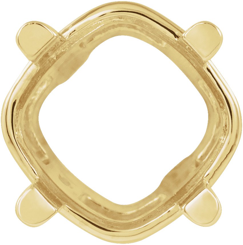 Cushion 4-Prong Slide Pendant