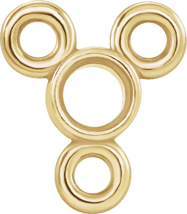 Round Bezel-Set Necklace Center