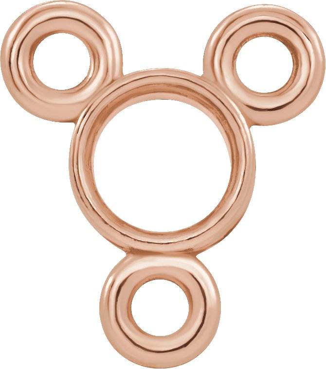 Round Bezel-Set Necklace Center