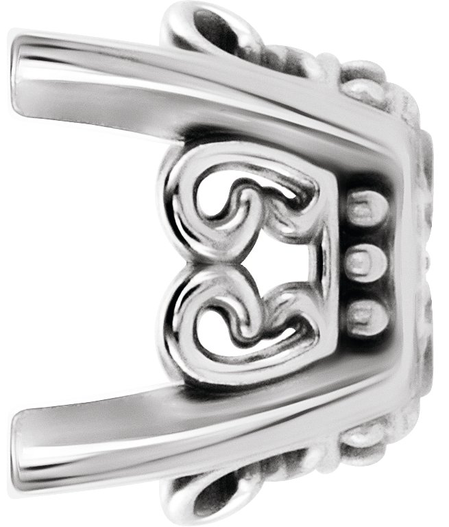 Butterfly Scroll Earring Setting