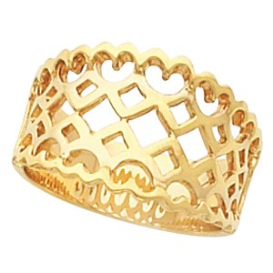 14K Yellow Freeform Ring