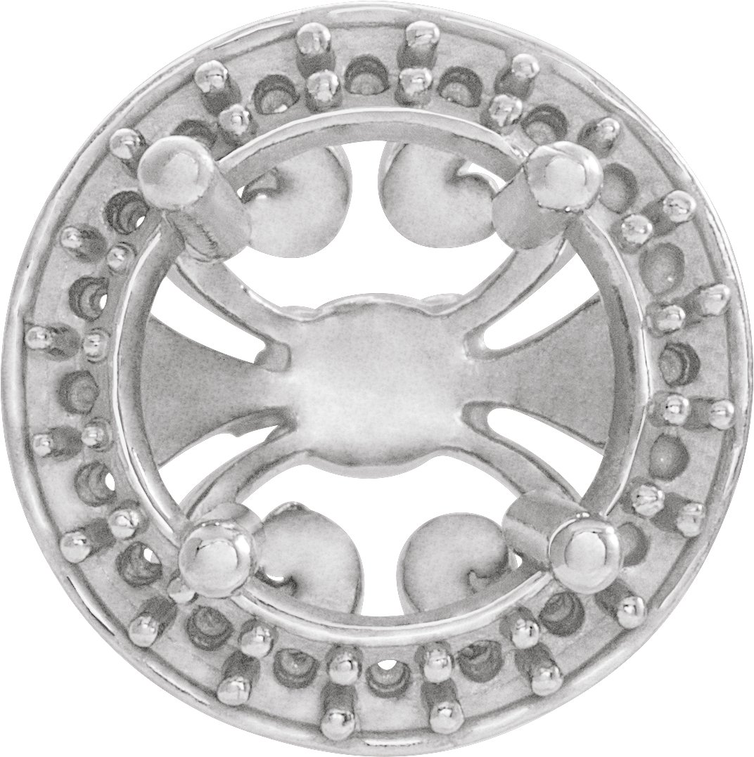 Round 4-Prong Halo-Style Peg Setting