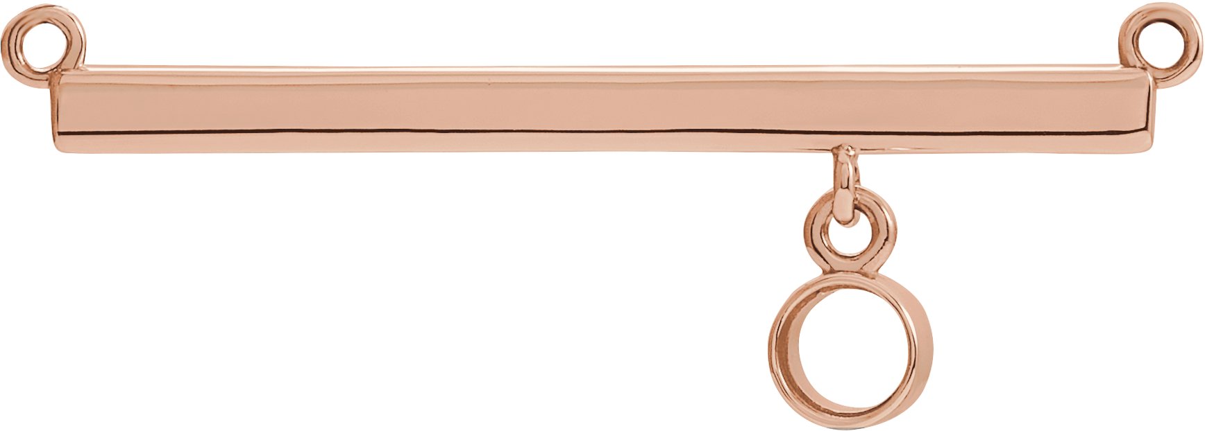 Bezel-Set Bar Necklace or Center