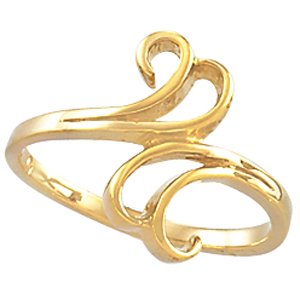 14K Yellow Freeform Ring