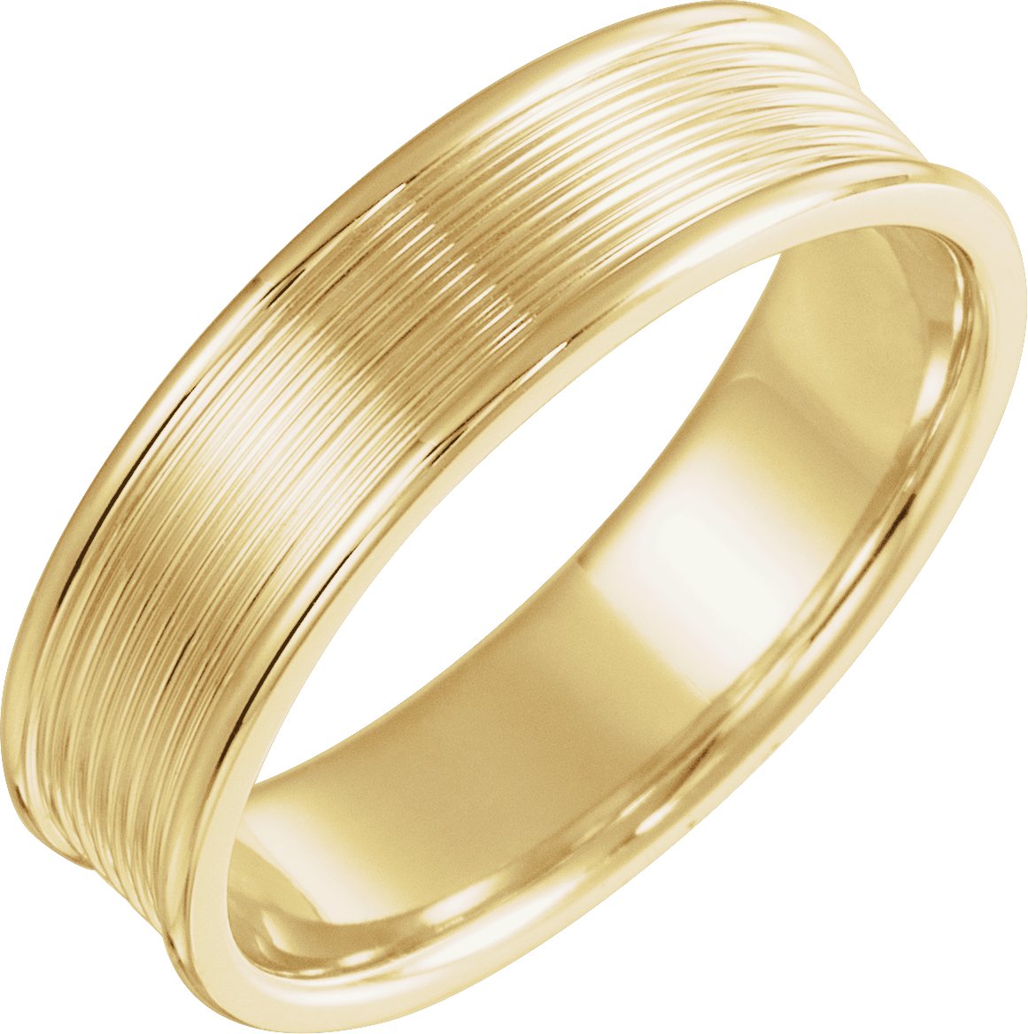 14K Yellow 6 mm Grooved Band Size 10 Ref 15363228