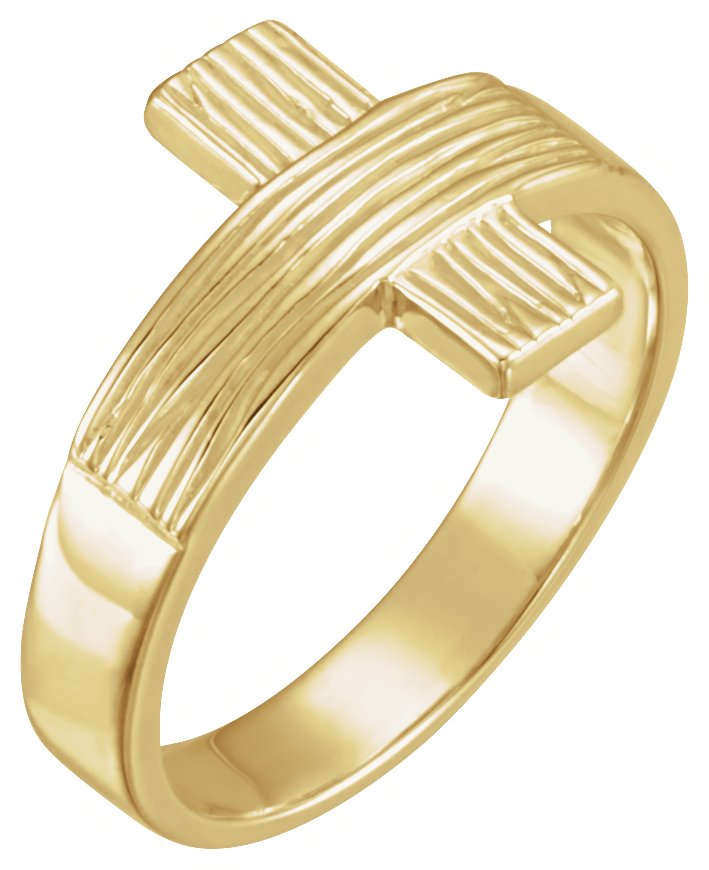 Rugged Cross Chastity Ring