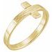 14K Yellow The Rugged Cross® Chastity Ring Size 7