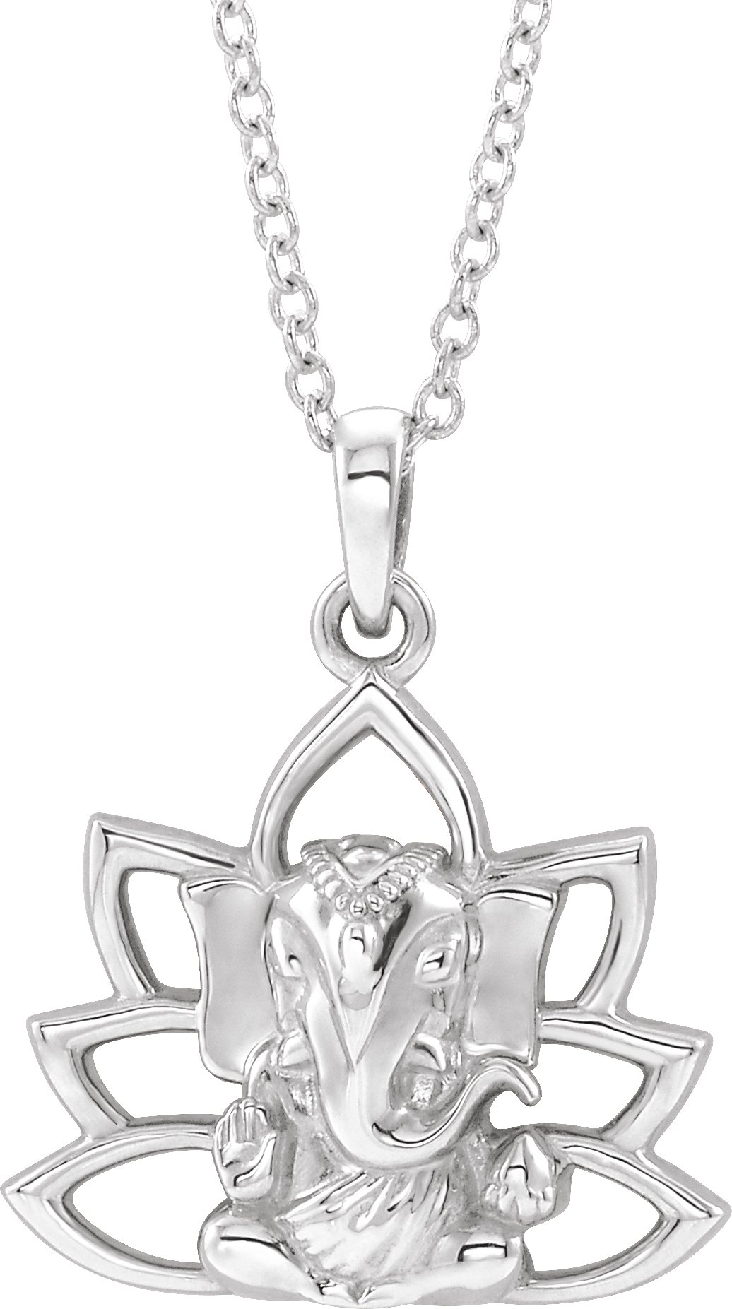 Sterling Silver Ganesha 16-18