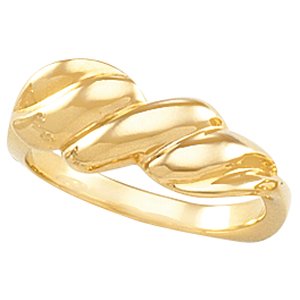 10K Yellow Metal Fashion Ring