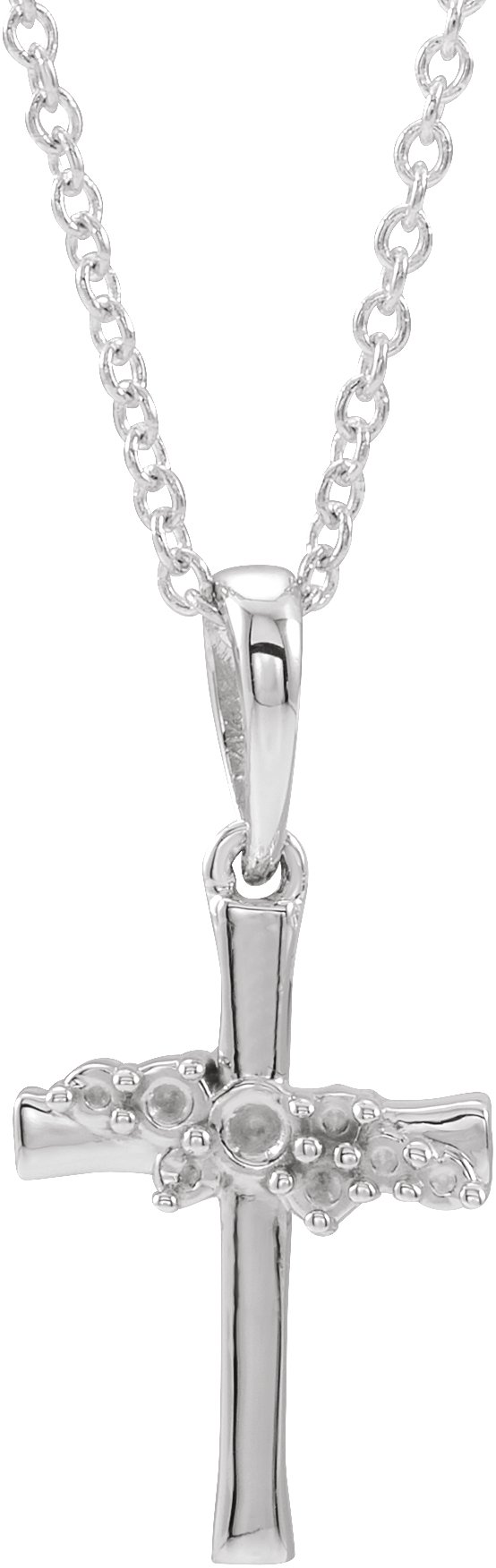 Cluster Cross Necklace or Pendant
