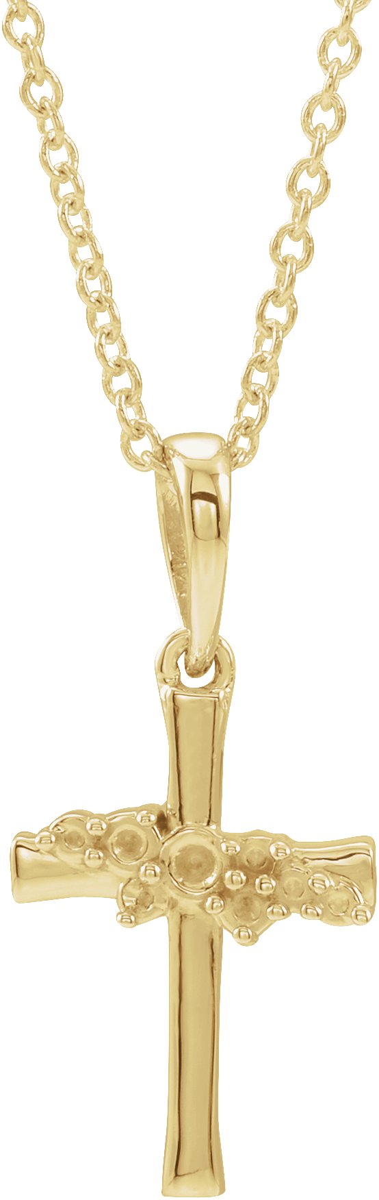 Cluster Cross Necklace or Pendant