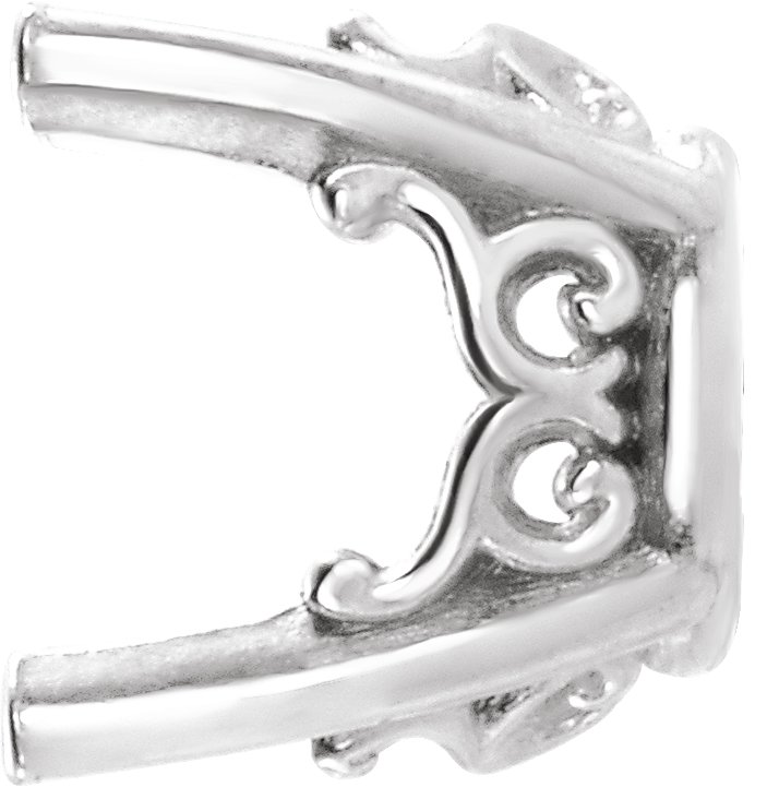 Vintage-Inspired Scroll Earring Setting