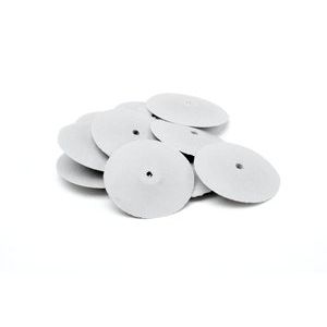 White Knife-Edge Silicone Pre-Polish Wheels 7/8"x1/4" - Pack of 10
