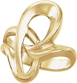 14K Yellow Freeform Ring