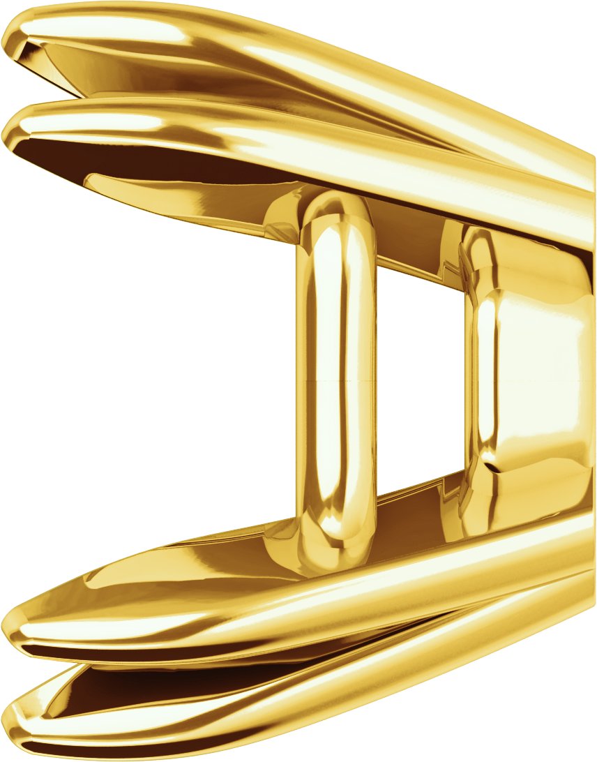 Pre-Notched Double-Claw Earring Setting