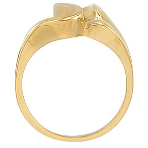 14K White Freeform Ring