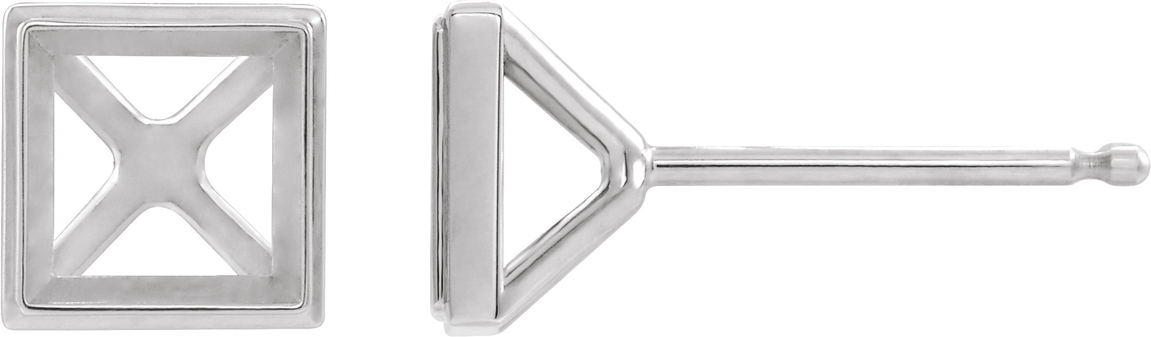 Bezel-Set Cocktail-Style Earrings