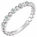 Platinum 1/8 CTW Natural Diamond Stackable Ring