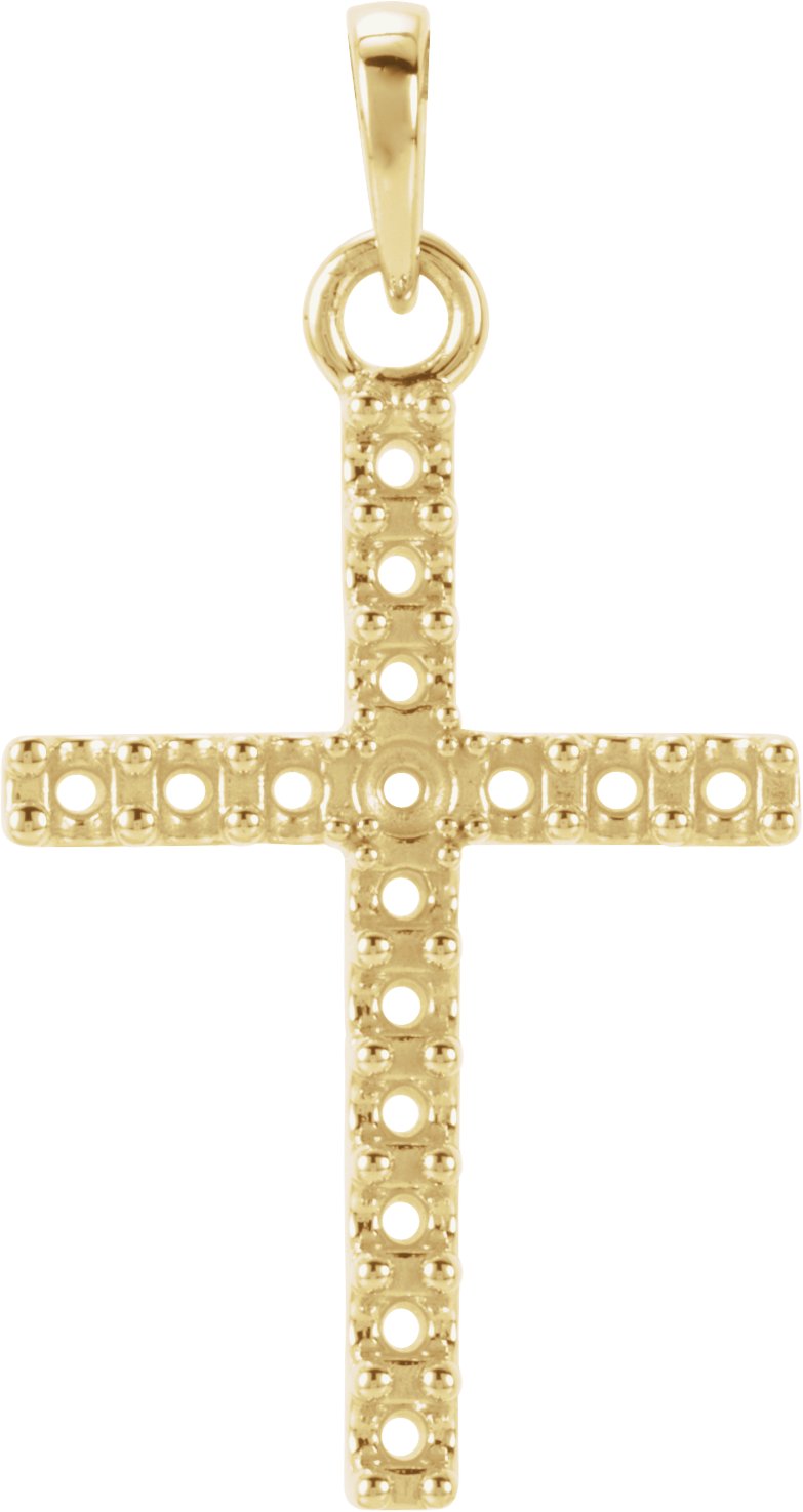 Accented Cross Necklace or Pendant