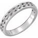 14K White 1/8 CTW Natural Diamond Stackable Ring 