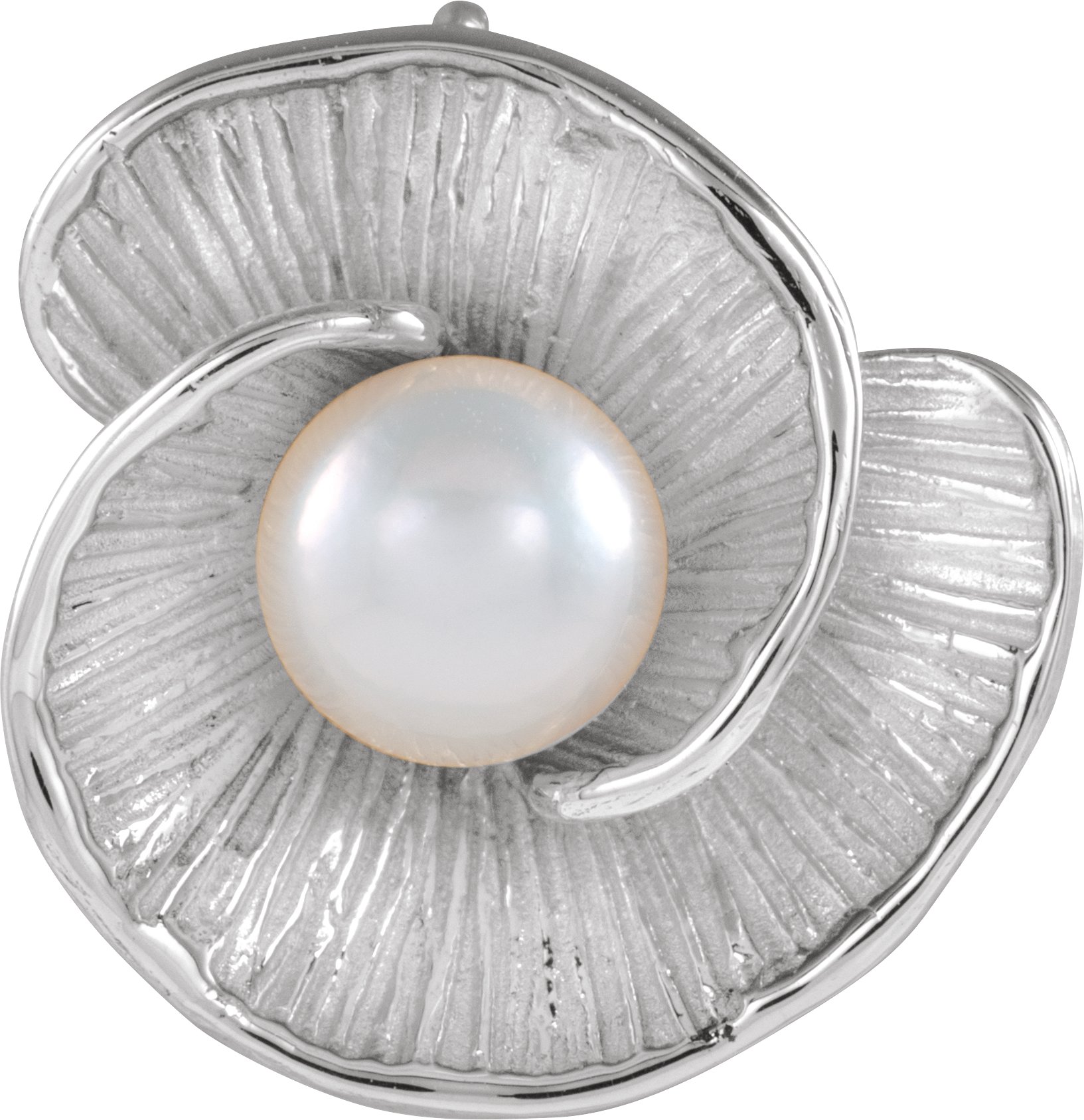 14K White Freshwater Cultured Pearl Pendant Ref. 15150651