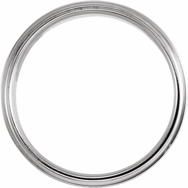 Continuum Sterling Silver 10 mm Flat Edge Band Size 4 