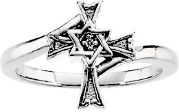 Judeo Christian Cross Ring
