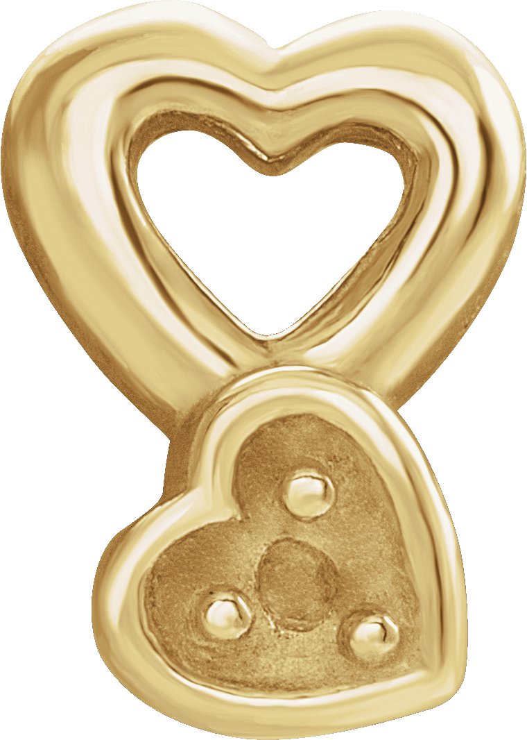 Round 3-Prong Heart Earring Setting