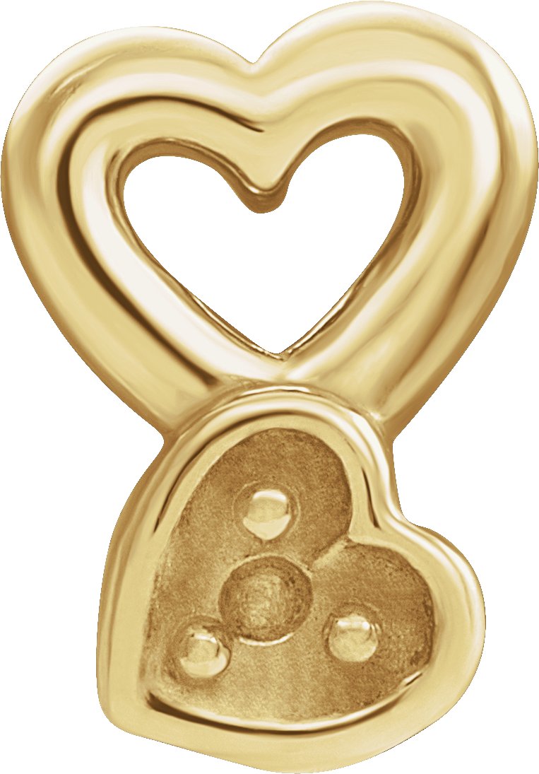 Round 3-Prong Heart Earring Setting