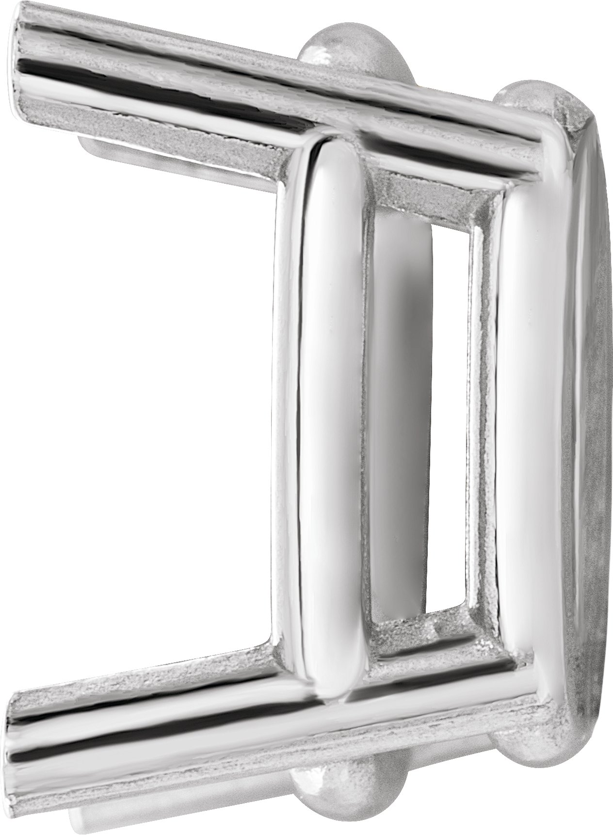 Cushion 4-Prong Earring Setting