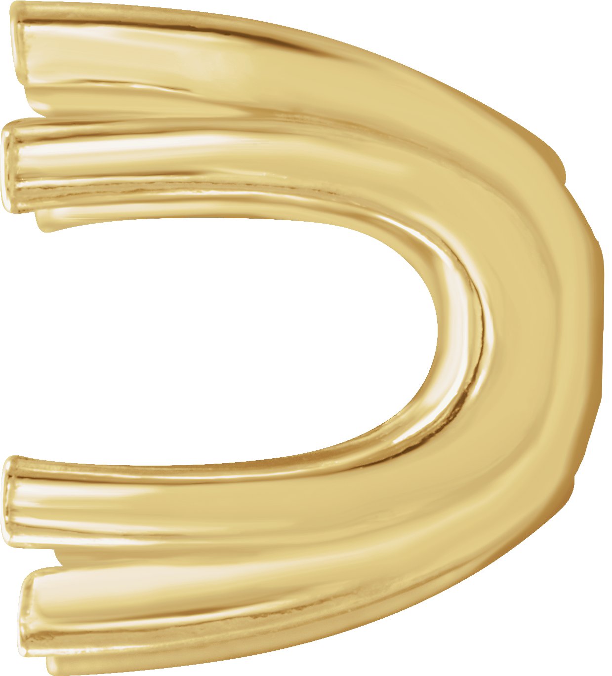 Square U-Prong Earring Setting
