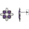 14K White Alexandrite and .25 CTW Diamond Earrings Ref 14095822