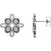 14K White .75 CTW Diamond Earrings Ref 14095807