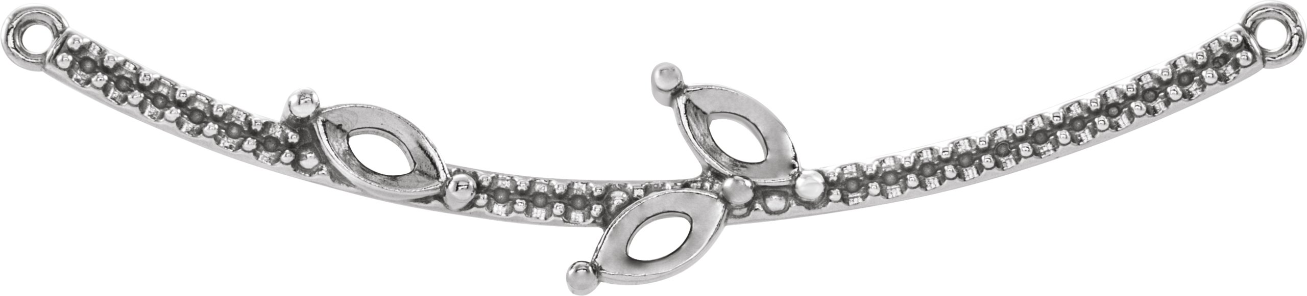 Family Curved Bar Necklace or Center
