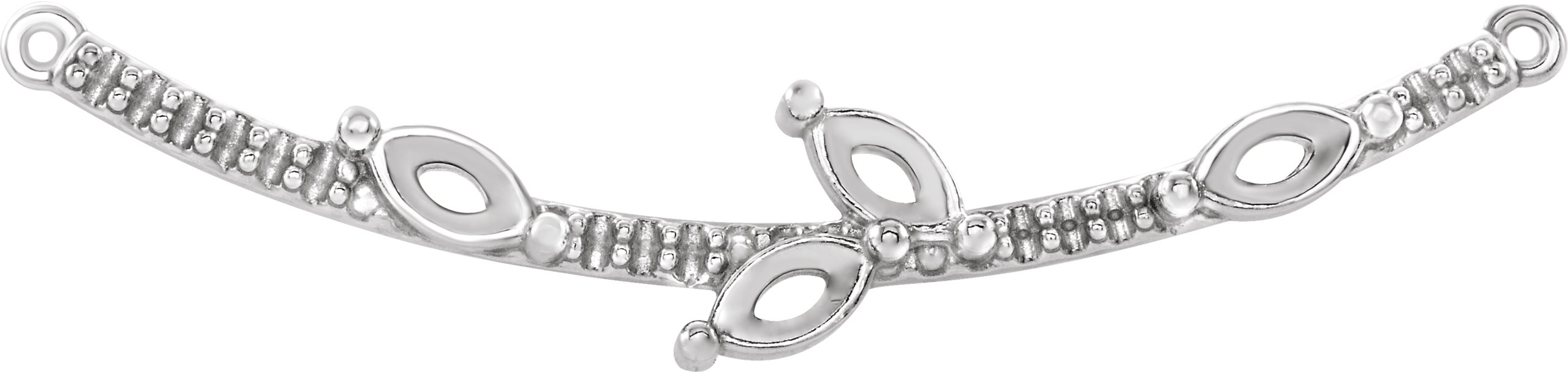 Family Curved Bar Necklace or Center