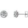 14K White .33 CTW Diamond Earrings Ref 14107574