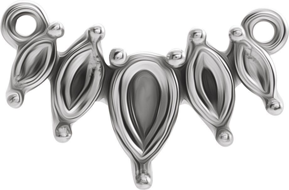 Curved Bar Necklace or Center