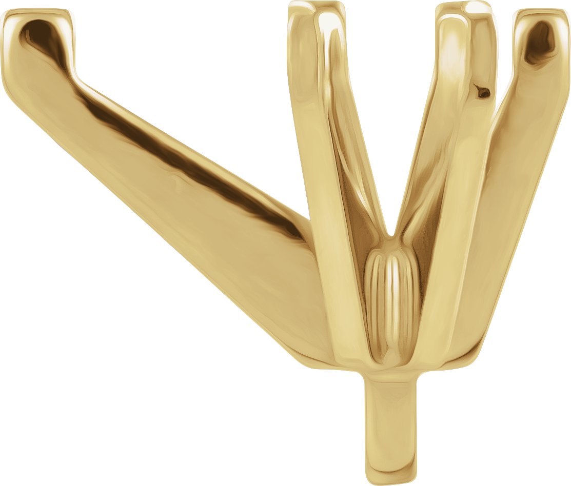 Pear 6-Prong Peg Setting